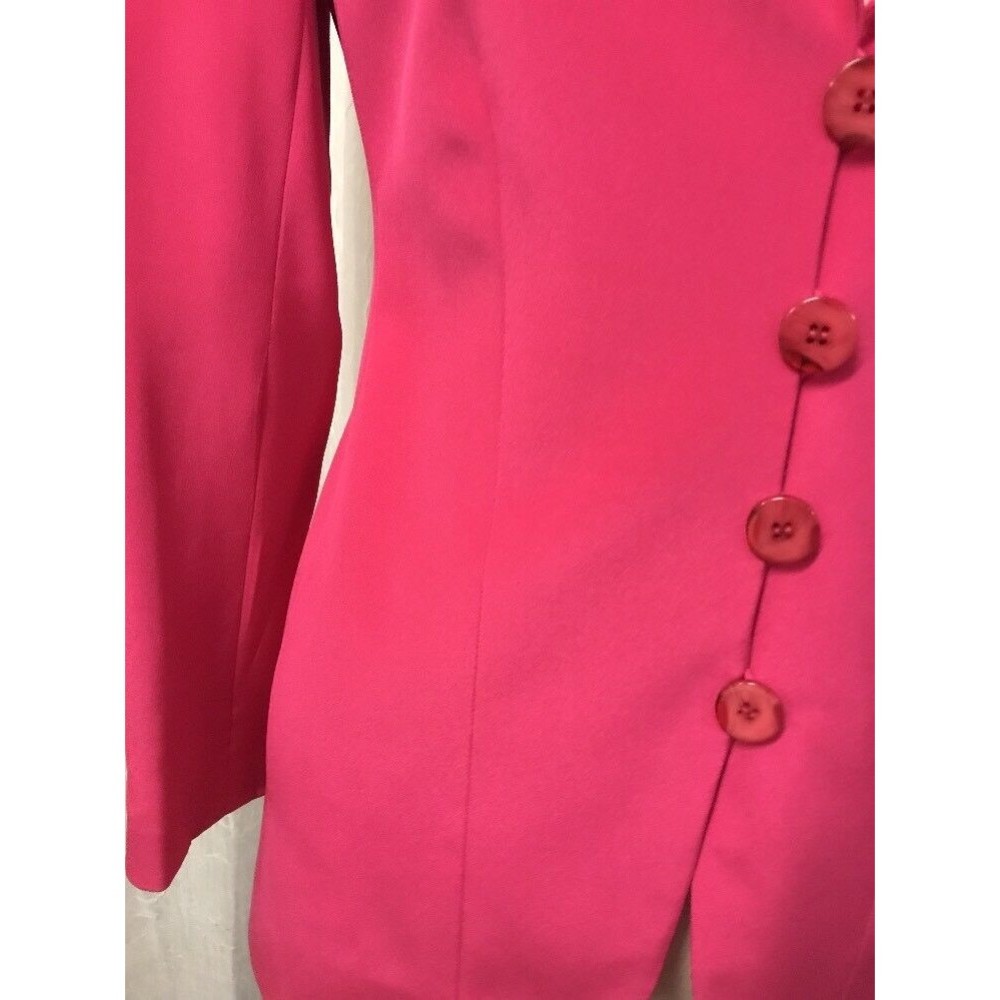 Carlisle Women's Blazer 100% Silk 4 Button Fully Lined Pink Size 2 - Picture 4 of 10